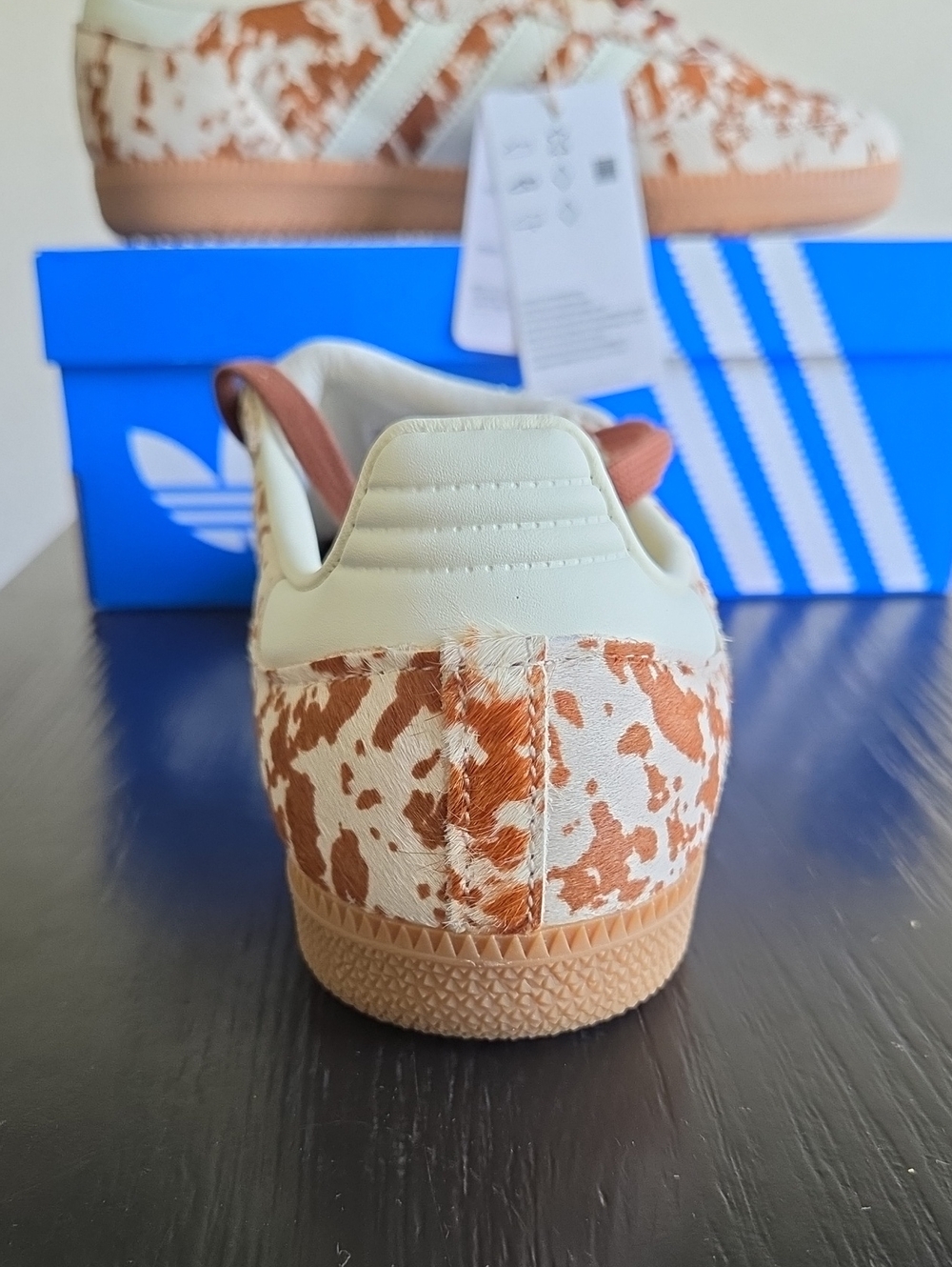 NWT Adidas Women's Samba LT 'Cow Print' Shoes JS3931 - Picture 7 of 14
